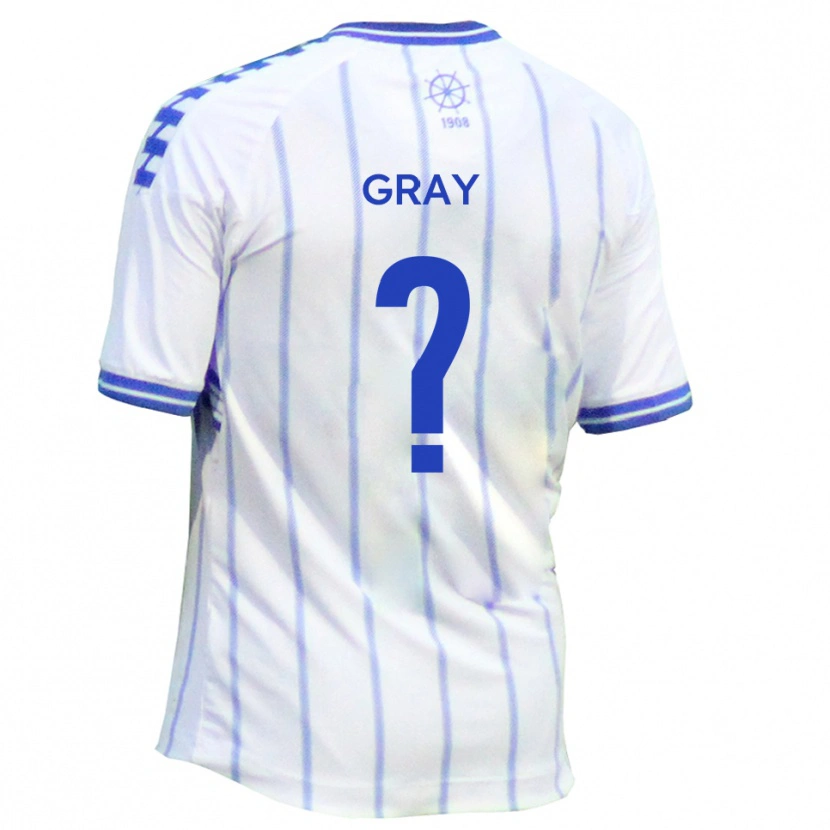 Danxen Women Lauren Gray #0 White Blue Home Jersey 2025/26 T-Shirt