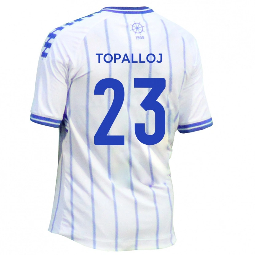 Danxen Women Besart Topalloj #23 White Blue Home Jersey 2025/26 T-Shirt