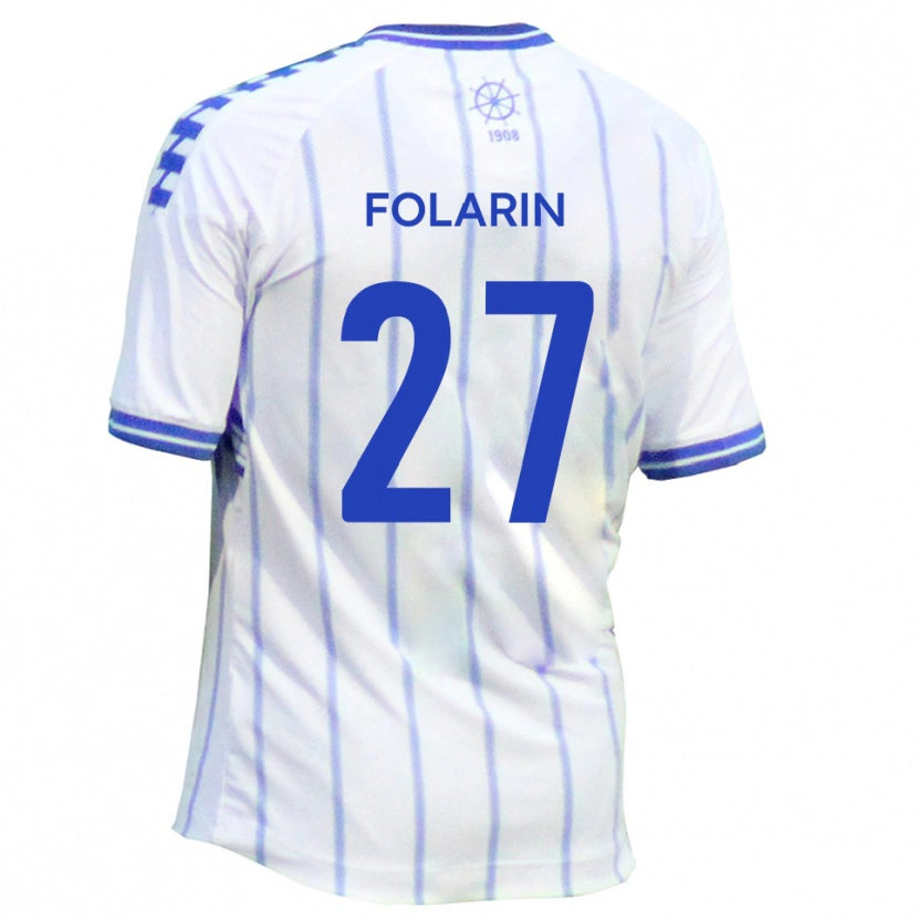 Danxen Women Sam Folarin #27 White Blue Home Jersey 2025/26 T-Shirt