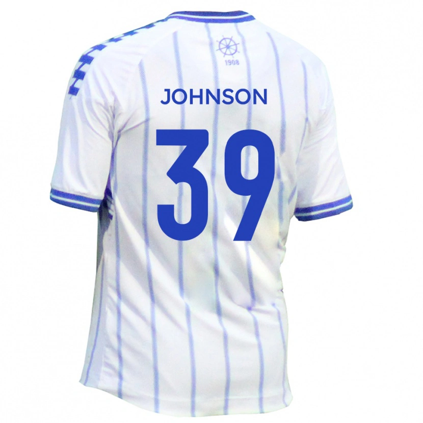 Danxen Women Danny Johnson #39 White Blue Home Jersey 2025/26 T-Shirt