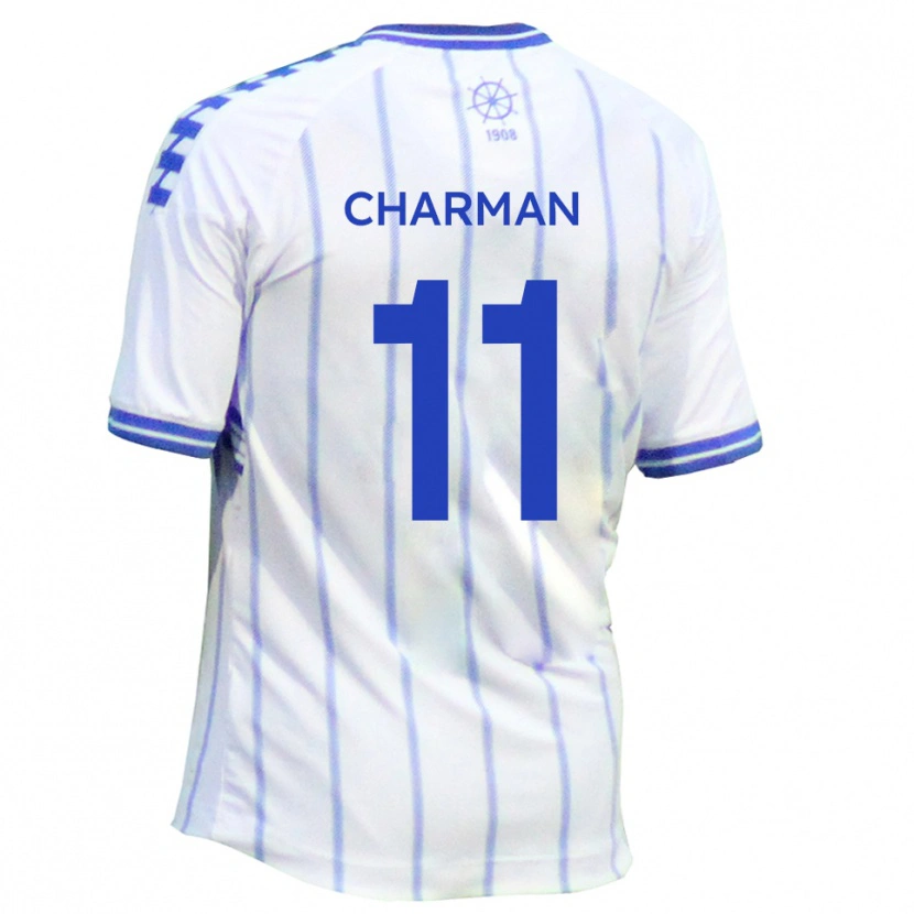 Danxen Women Luke Charman #11 White Blue Home Jersey 2025/26 T-Shirt