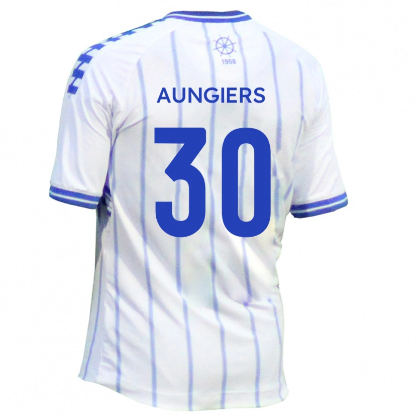 Danxen Women Joe Aungiers #30 White Blue Home Jersey 2025/26 T-Shirt