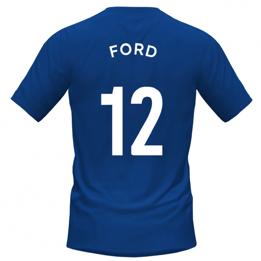 Danxen Women Nathaniel Ford #12 Blue White Home Jersey 2025/26 T-Shirt