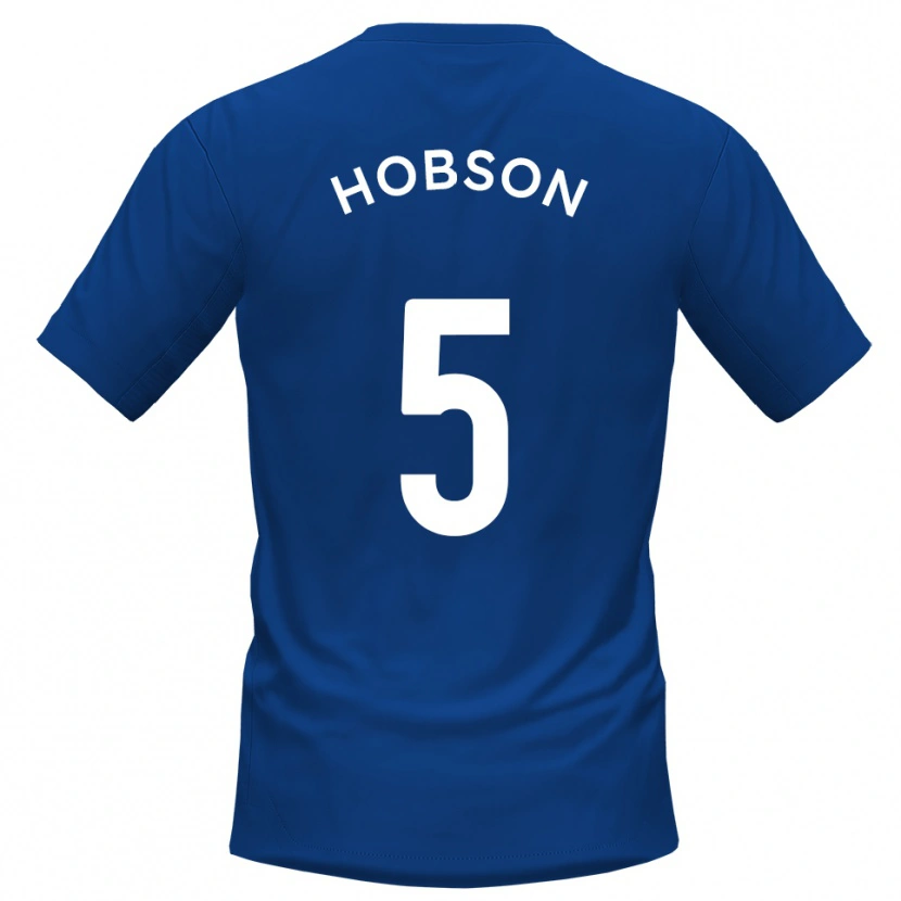 Danxen Women Shaun Hobson #5 Blue White Home Jersey 2025/26 T-Shirt