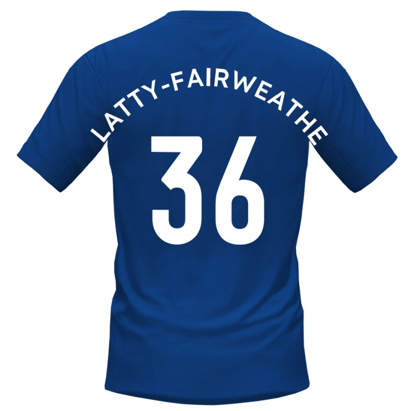 Danxen Women Thierry Latty-Fairweather #36 Blue White Home Jersey 2025/26 T-Shirt