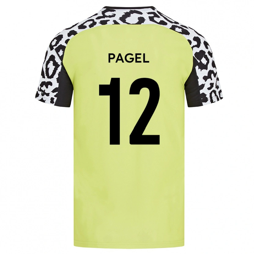 Danxen Women Fiachra Pagel #12 Fluorescent Yellow Home Jersey 2025/26 T-Shirt