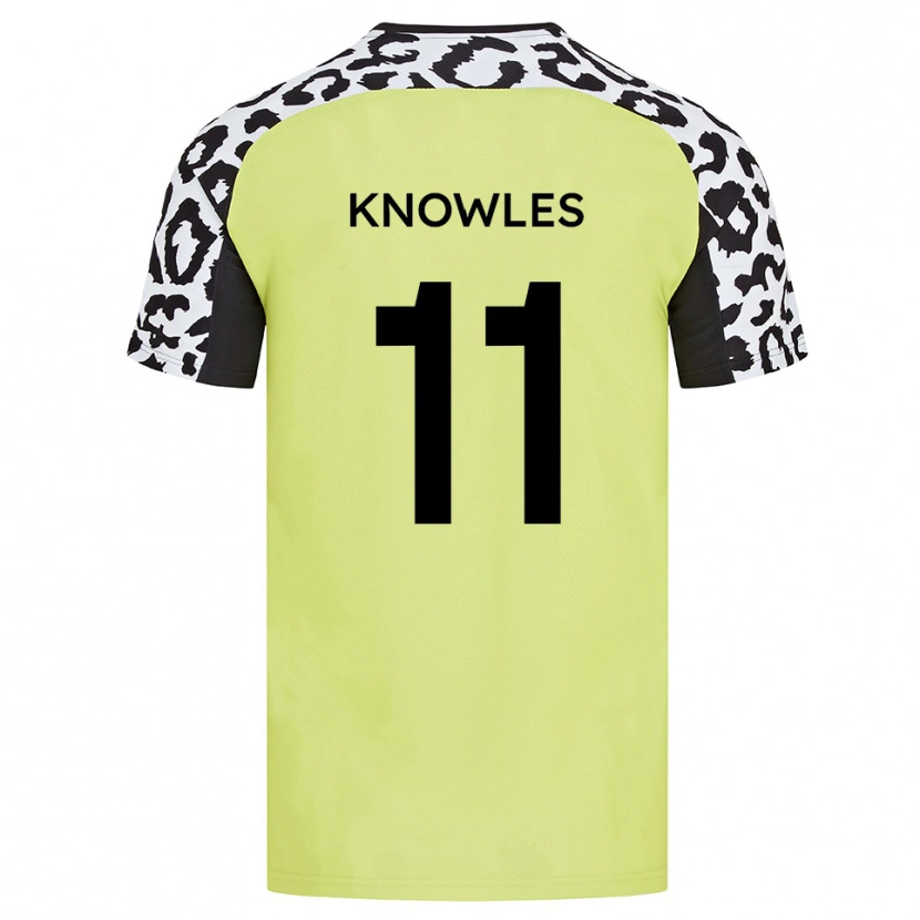 Danxen Women Tom Knowles #11 Fluorescent Yellow Home Jersey 2025/26 T-Shirt