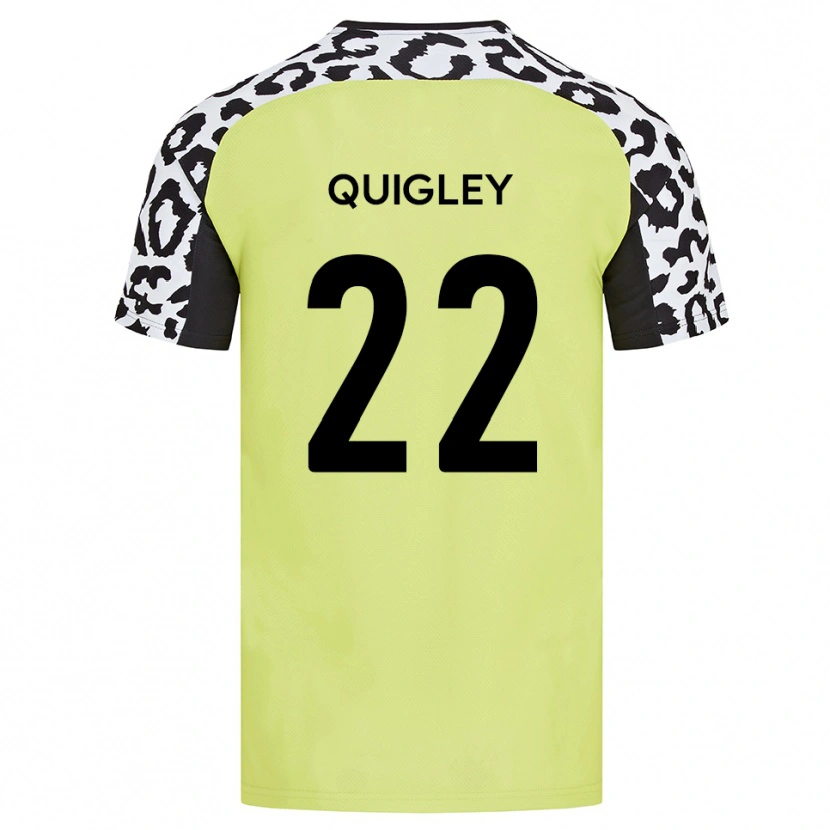 Danxen Women Joe Quigley #22 Fluorescent Yellow Home Jersey 2025/26 T-Shirt