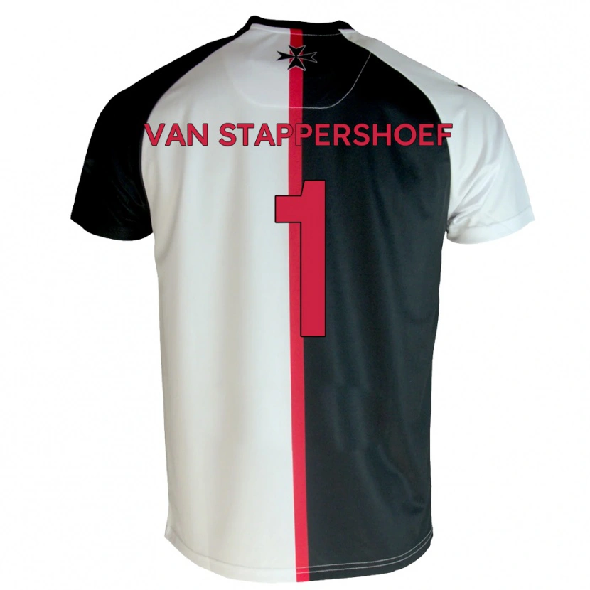 Danxen Women Jordi Van Stappershoef #1 White Black Home Jersey 2025/26 T-Shirt