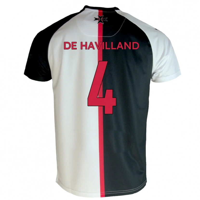 Danxen Women Will De Havilland #4 White Black Home Jersey 2025/26 T-Shirt