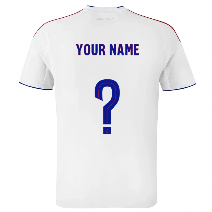 Danxen Women Your Name #0 White Red Home Jersey 2025/26 T-Shirt