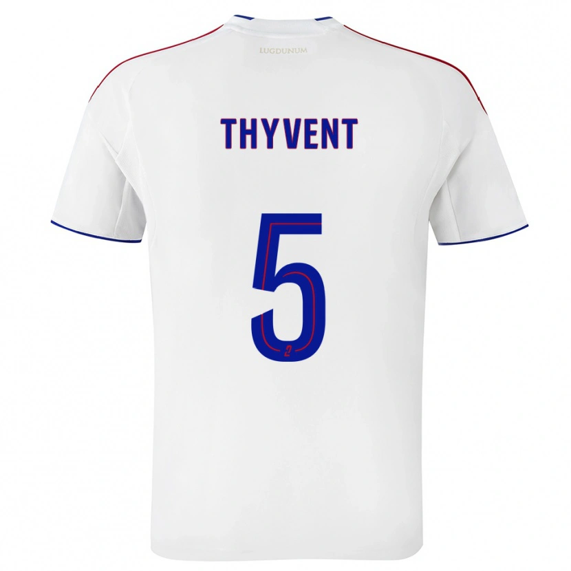 Danxen Women Estéban Thyvent #5 White Red Home Jersey 2025/26 T-Shirt