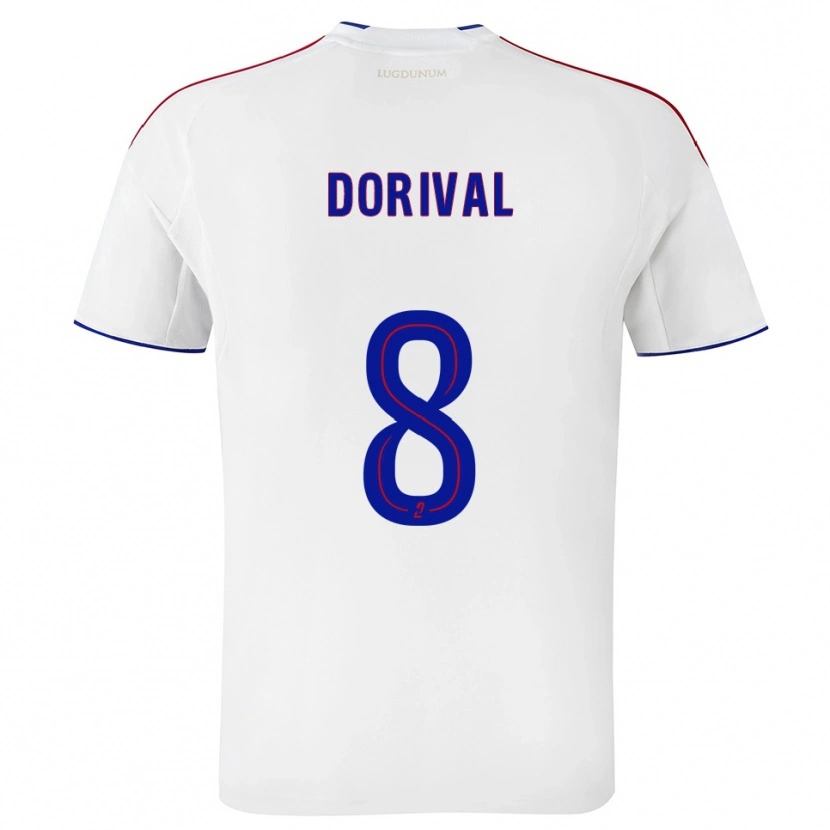Danxen Women Pierre Dorival #8 White Red Home Jersey 2025/26 T-Shirt