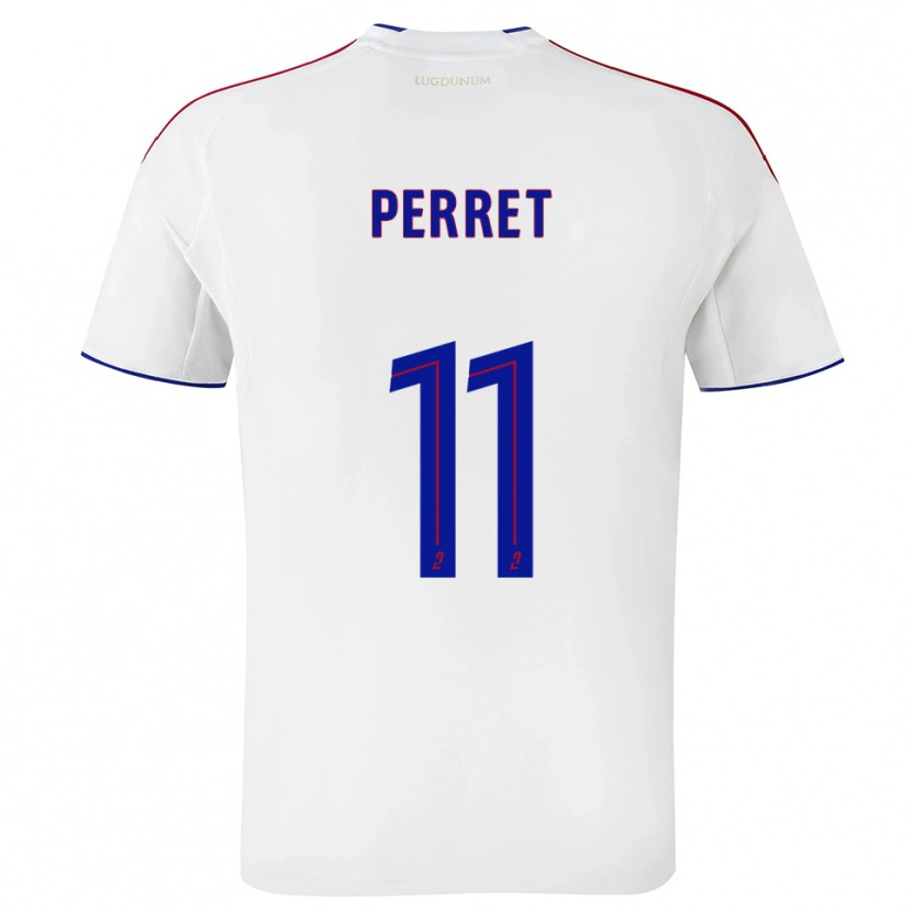 Danxen Women Romain Perret #11 White Red Home Jersey 2025/26 T-Shirt
