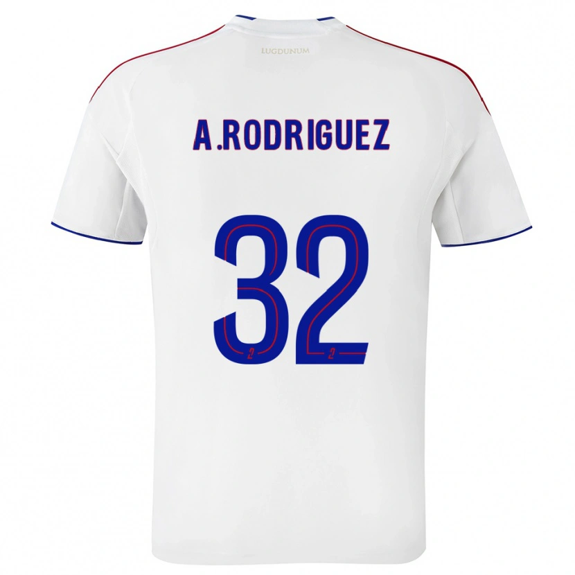 Danxen Women Alejandro Gomes Rodríguez #32 White Red Home Jersey 2025/26 T-Shirt