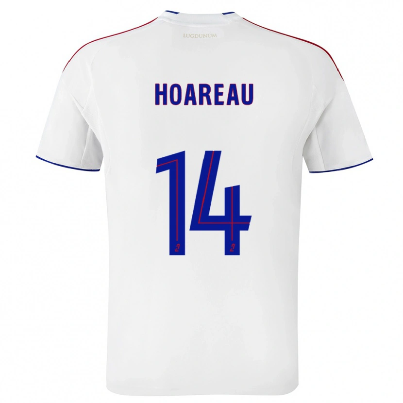 Danxen Women Mathieu Hoareau #14 White Red Home Jersey 2025/26 T-Shirt