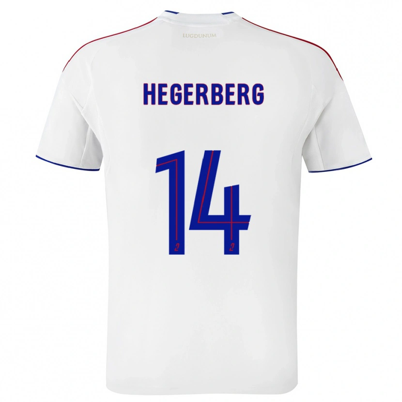 Danxen Women Ada Hegerberg #14 White Red Home Jersey 2025/26 T-Shirt