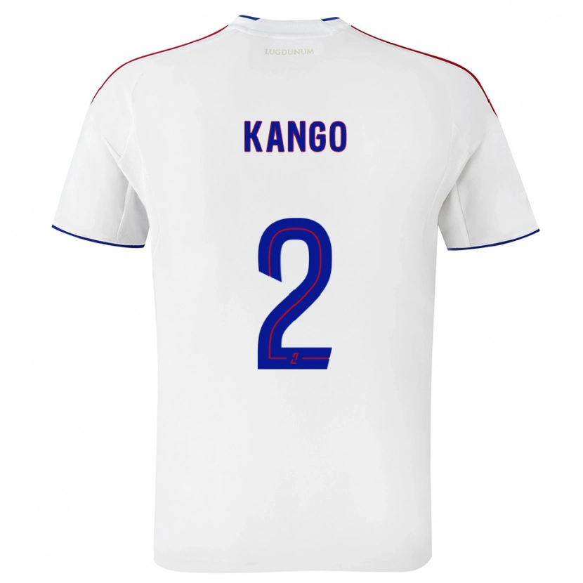 Danxen Women Steeve Kango #2 White Red Home Jersey 2025/26 T-Shirt