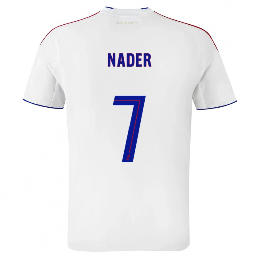 Danxen Women Saad Nader #7 White Red Home Jersey 2025/26 T-Shirt