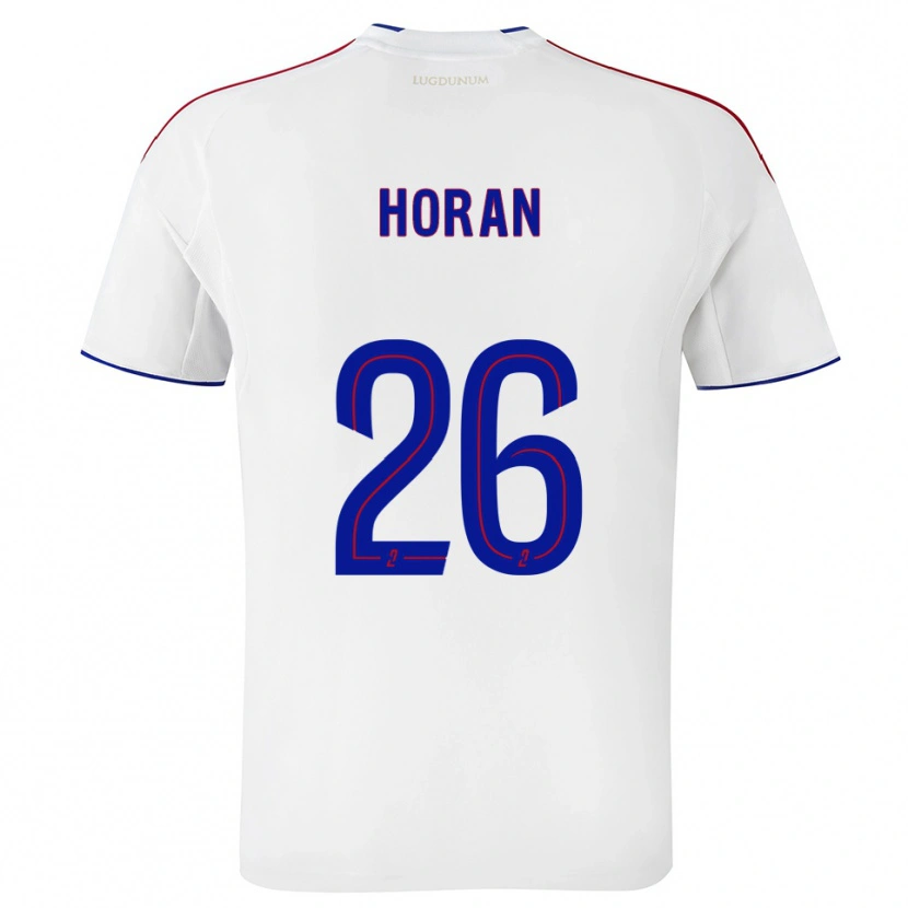 Danxen Women Lindsey Horan #26 White Red Home Jersey 2025/26 T-Shirt