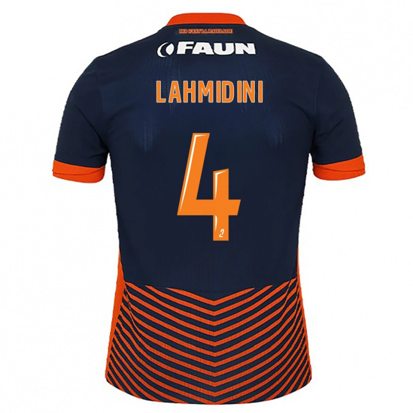 Danxen Women Marouan Lahmidini #4 Midnight Blue Orange Home Jersey 2025/26 T-Shirt