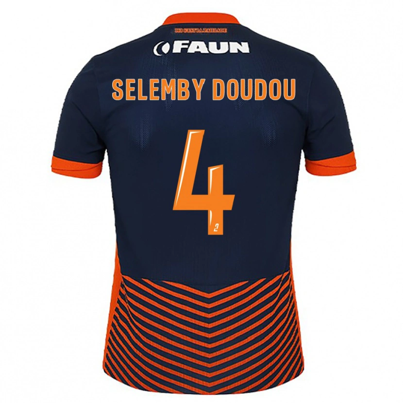 Danxen Women Destin Selemby Doudou #4 Midnight Blue Orange Home Jersey 2025/26 T-Shirt