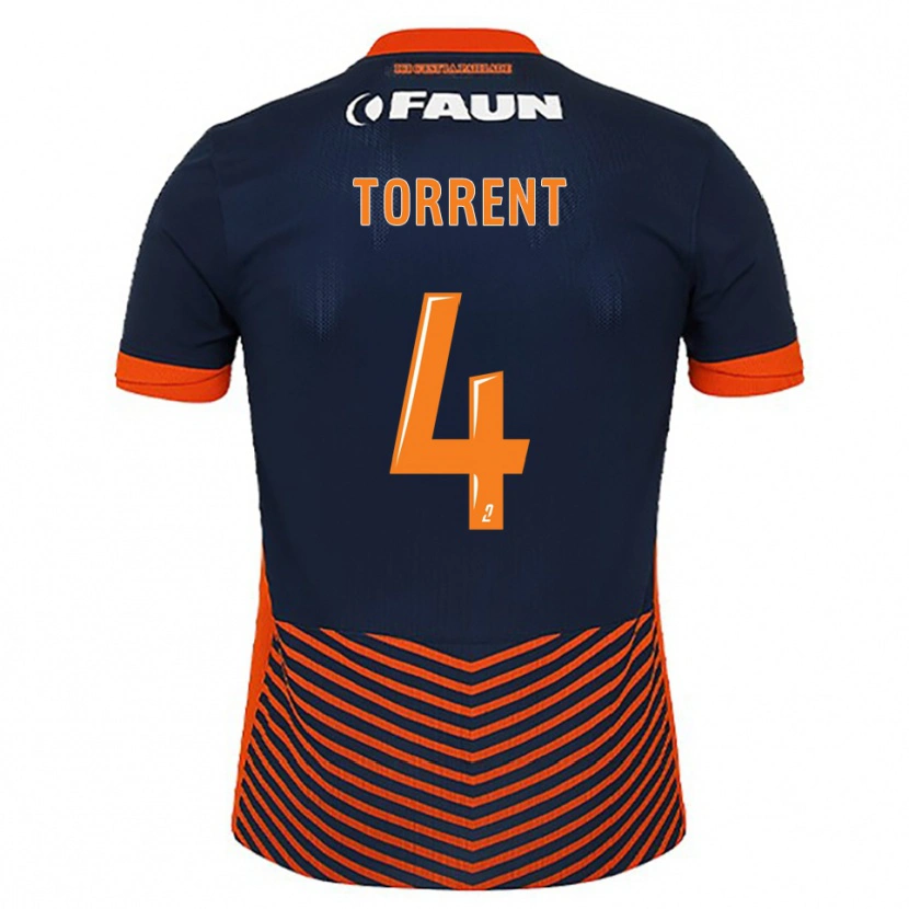 Danxen Women Marion Torrent #4 Midnight Blue Orange Home Jersey 2025/26 T-Shirt