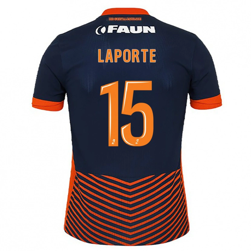 Danxen Women Julien Laporte #15 Midnight Blue Orange Home Jersey 2025/26 T-Shirt