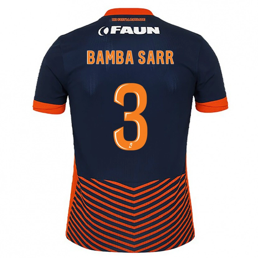 Danxen Women Mamadou Bamba Sarr #3 Midnight Blue Orange Home Jersey 2025/26 T-Shirt