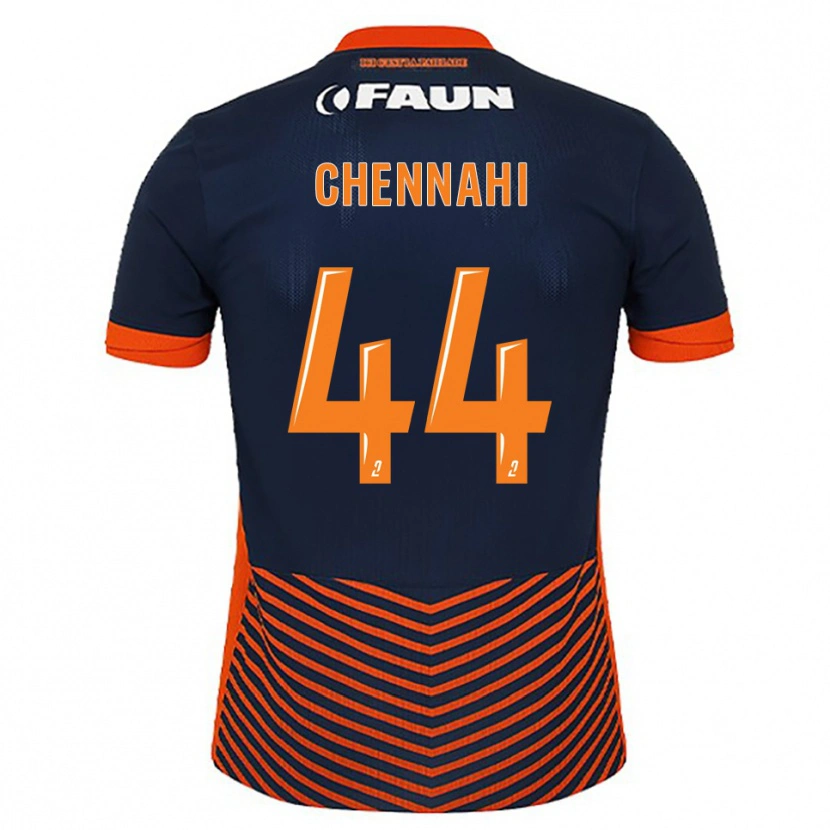 Danxen Women Théo Chennahi #44 Midnight Blue Orange Home Jersey 2025/26 T-Shirt