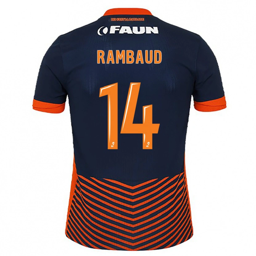 Danxen Women Elisa Rambaud #14 Midnight Blue Orange Home Jersey 2025/26 T-Shirt
