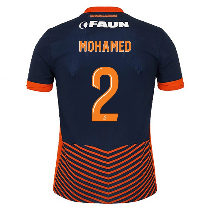 Danxen Women Isyak Mohamed #2 Midnight Blue Orange Home Jersey 2025/26 T-Shirt