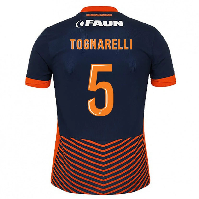 Danxen Women Angelo Tognarelli #5 Midnight Blue Orange Home Jersey 2025/26 T-Shirt