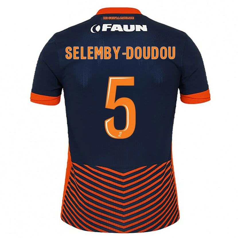Danxen Women Basile Selemby-Doudou #5 Midnight Blue Orange Home Jersey 2025/26 T-Shirt