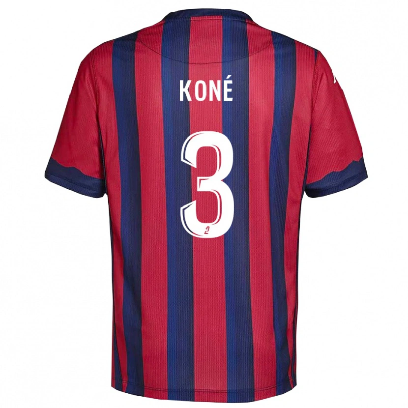Danxen Women Lény Koné #3 Burgundy Navy Home Jersey 2025/26 T-Shirt