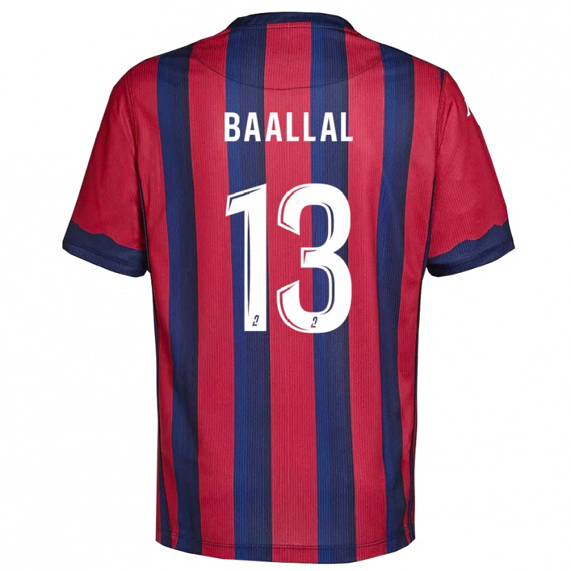 Danxen Women Abdellah Baallal #13 Burgundy Navy Home Jersey 2025/26 T-Shirt