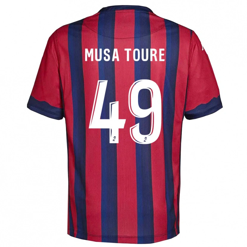 Danxen Women Musa Toure #49 Burgundy Navy Home Jersey 2025/26 T-Shirt