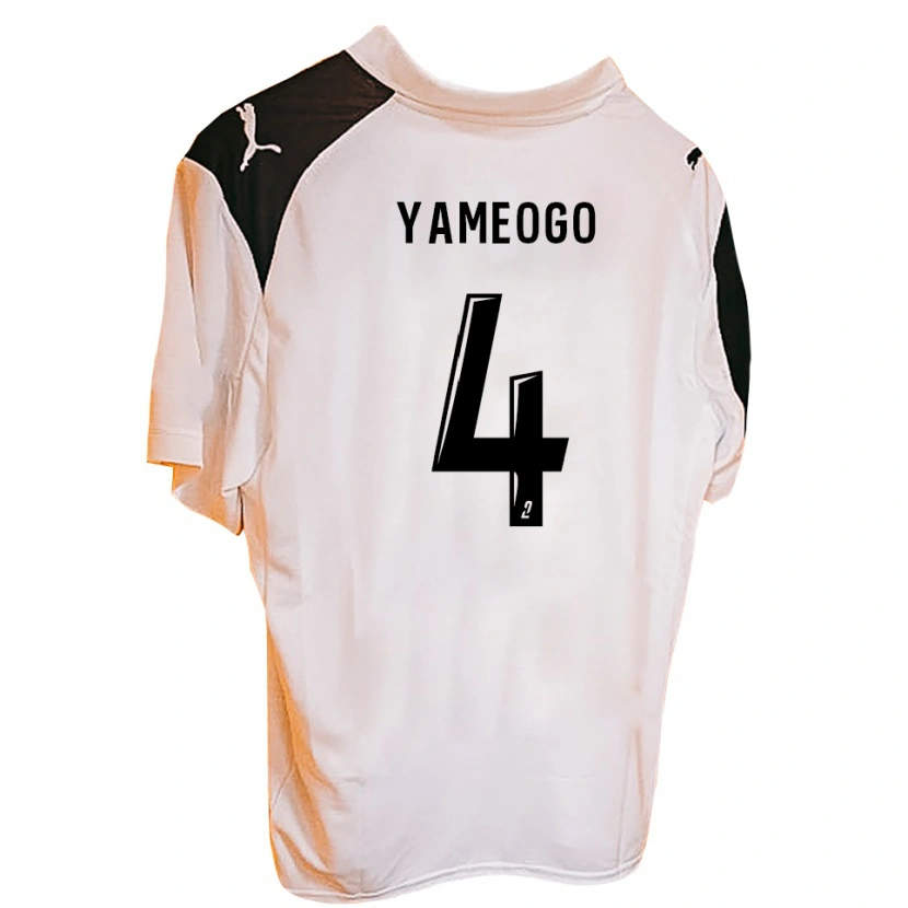 Danxen Women Ilyas Yameogo #4 Black White Home Jersey 2025/26 T-Shirt