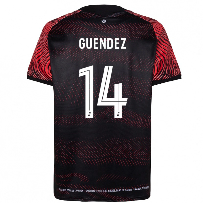 Danxen Women Mattheo Guendez #14 White Red Home Jersey 2025/26 T-Shirt
