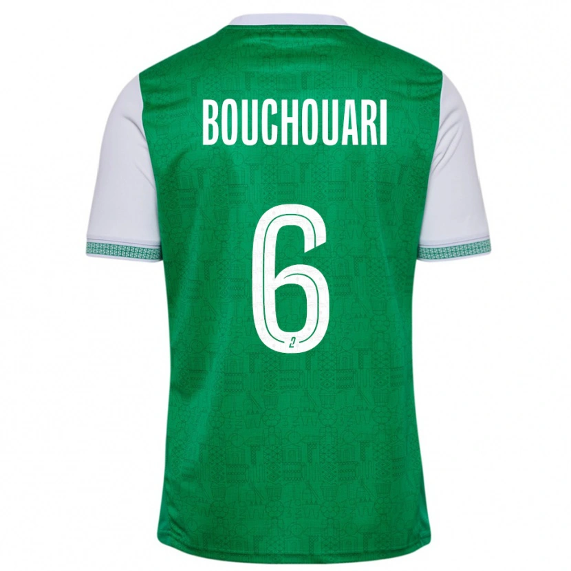 Danxen Women Benjamin Bouchouari #6 Green White Home Jersey 2025/26 T-Shirt