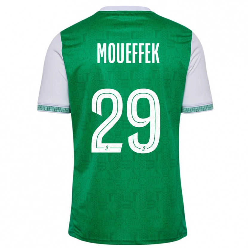 Danxen Women Aïmen Moueffek #29 Green White Home Jersey 2025/26 T-Shirt