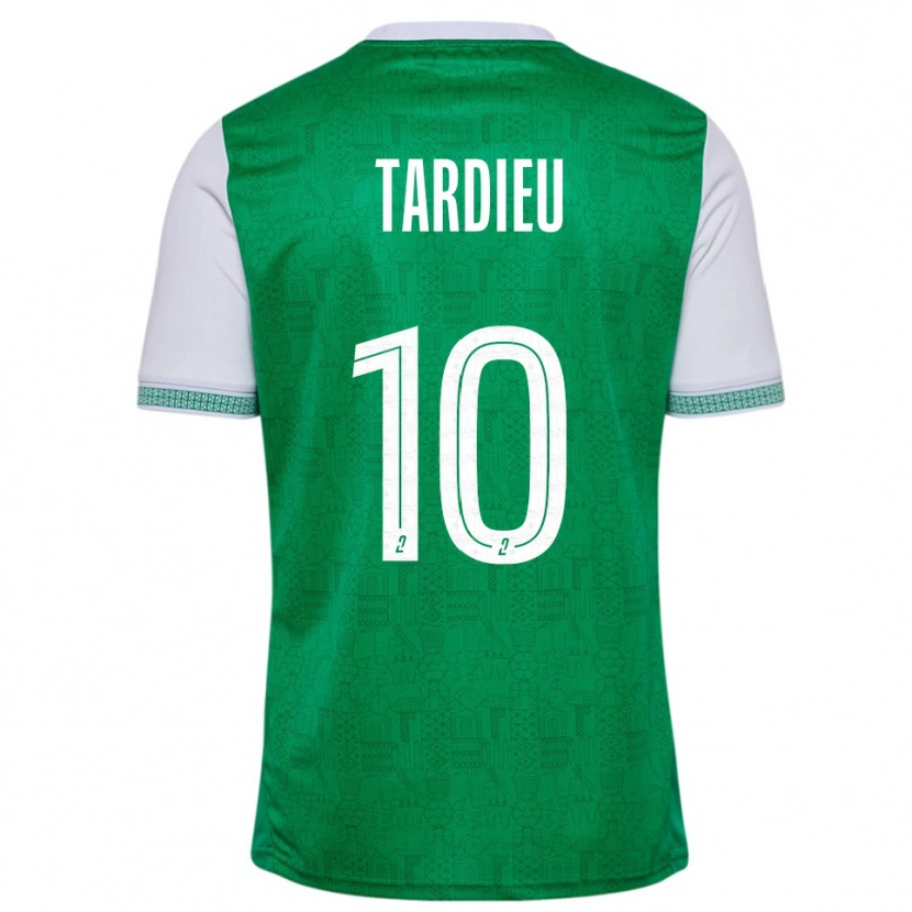 Danxen Women Florian Tardieu #10 Green White Home Jersey 2025/26 T-Shirt