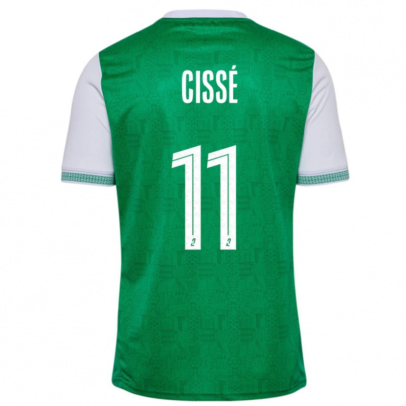 Danxen Women Karim Cissé #11 Green White Home Jersey 2025/26 T-Shirt