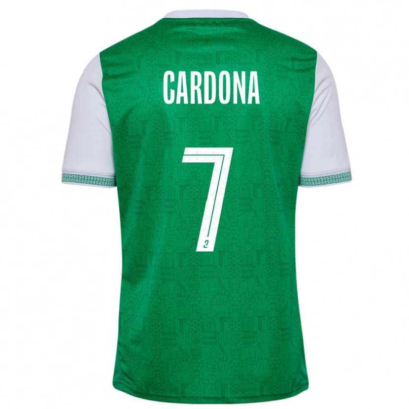 Danxen Women Irvin Cardona #7 Green White Home Jersey 2025/26 T-Shirt
