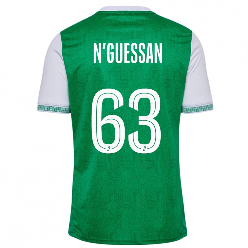 Danxen Women Djylian N'guessan #63 Green White Home Jersey 2025/26 T-Shirt