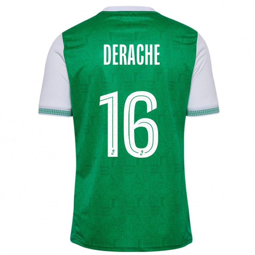 Danxen Women Joseph Derache #16 Green White Home Jersey 2025/26 T-Shirt