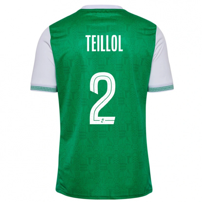 Danxen Women Tom Teillol #2 Green White Home Jersey 2025/26 T-Shirt
