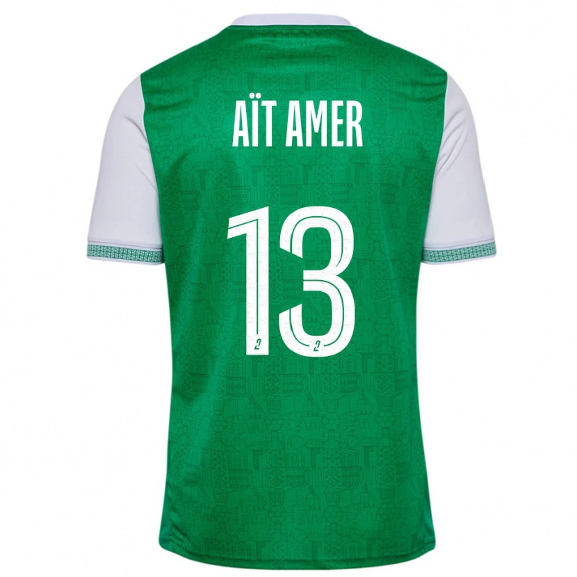 Danxen Women Rayan Aït Amer #13 Green White Home Jersey 2025/26 T-Shirt