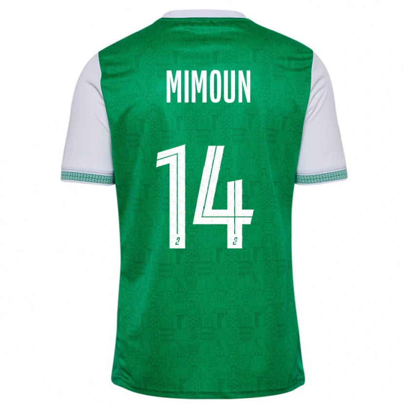 Danxen Women Yanis Mimoun #14 Green White Home Jersey 2025/26 T-Shirt