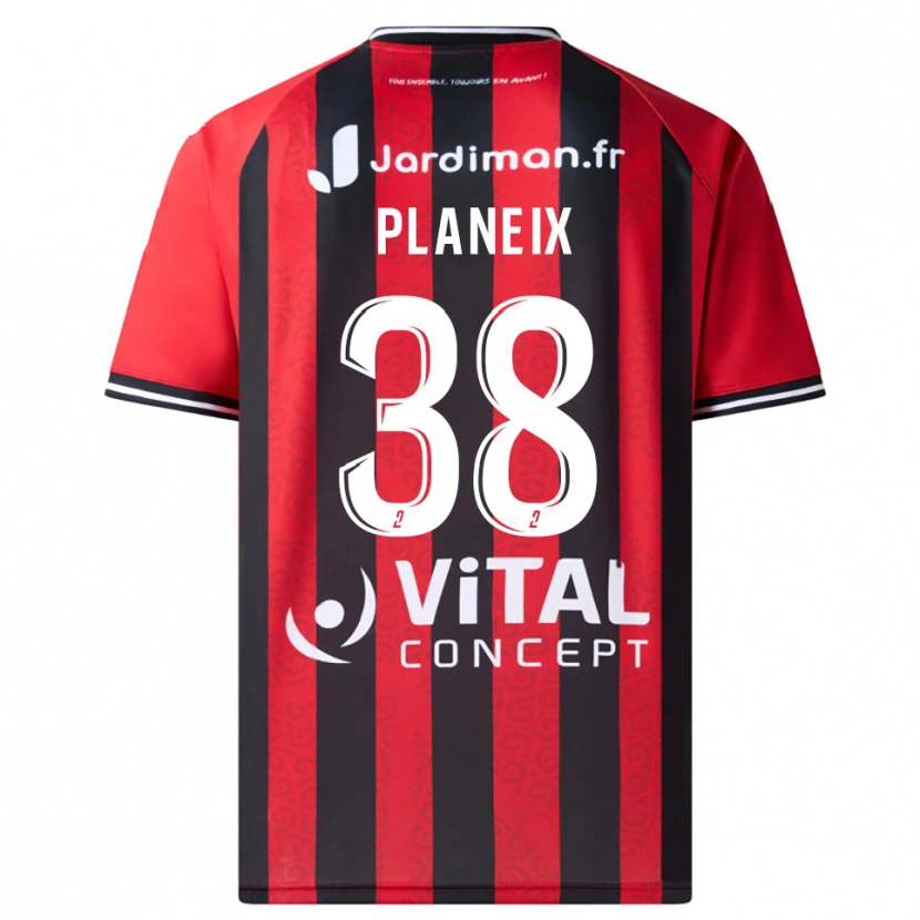 Danxen Women Idriss Planeix #38 Red Black Home Jersey 2025/26 T-Shirt